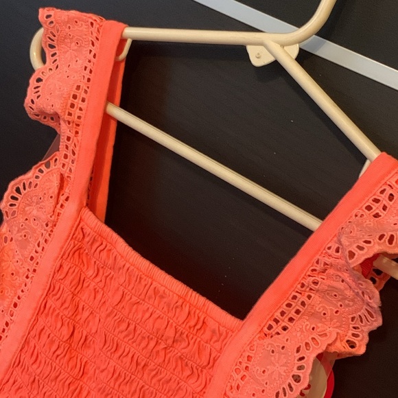 Justice Girls Smocked Ruffle Garment Dye Tank Top - Picture 6 of 13